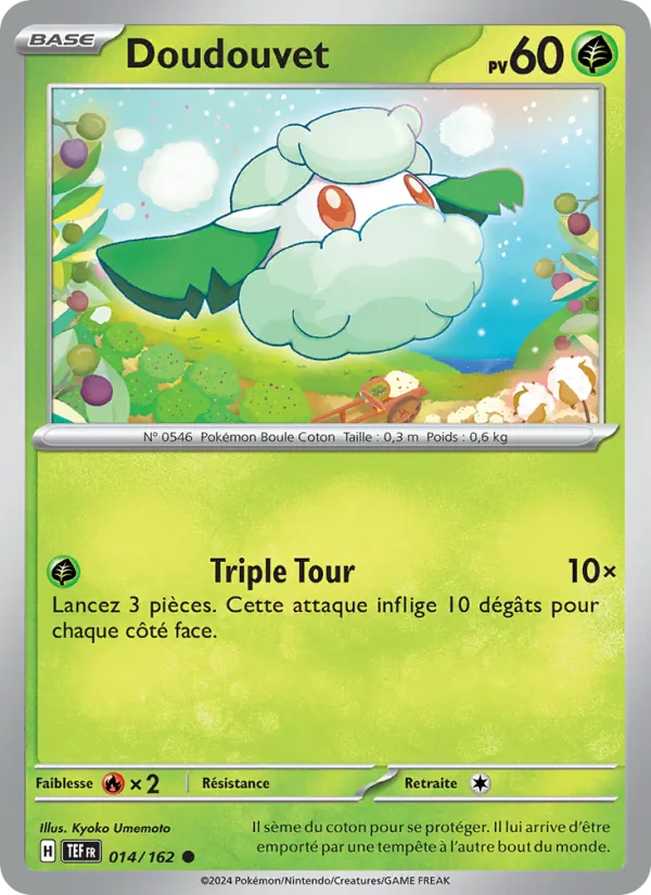 Carte Pokémon Doudouvet de l'extension Forces Temporelles