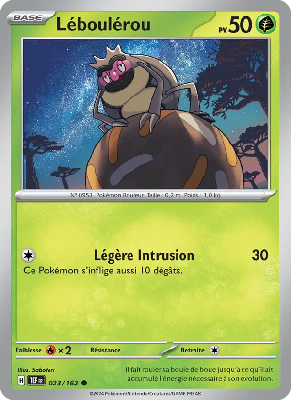 Carte Pokémon Léboulérou de l'extension Forces Temporelles
