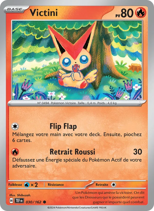 Carte Pokémon Victini de l'extension Forces Temporelles