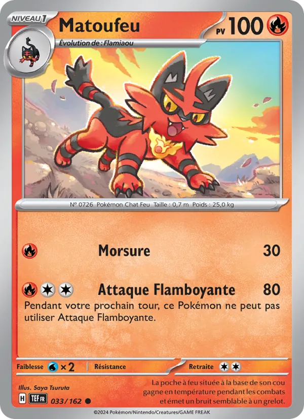 Carte Pokémon Matoufeu de l'extension Forces Temporelles