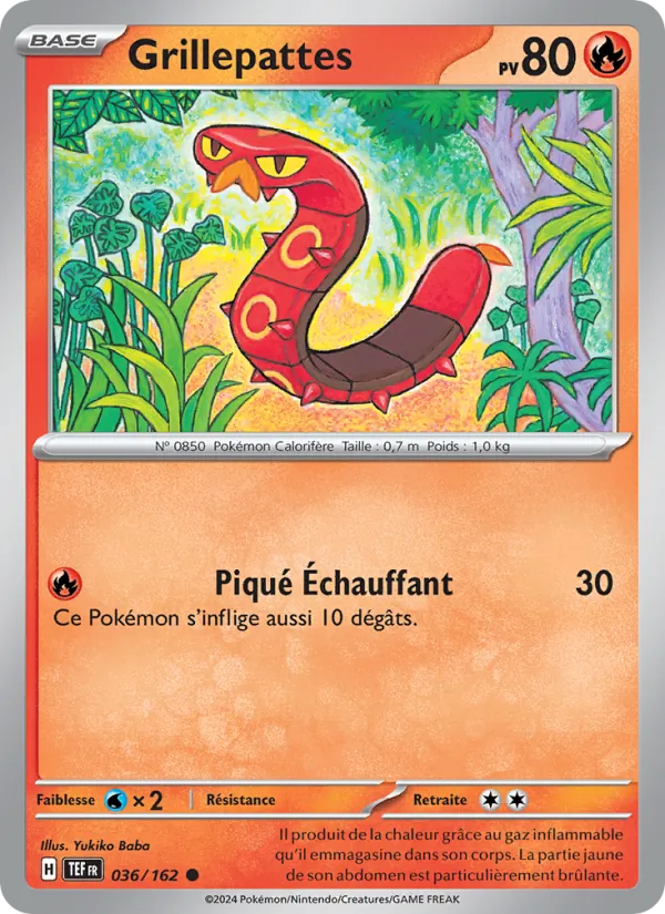 Carte Pokémon Grillepattes de l'extension Forces Temporelles