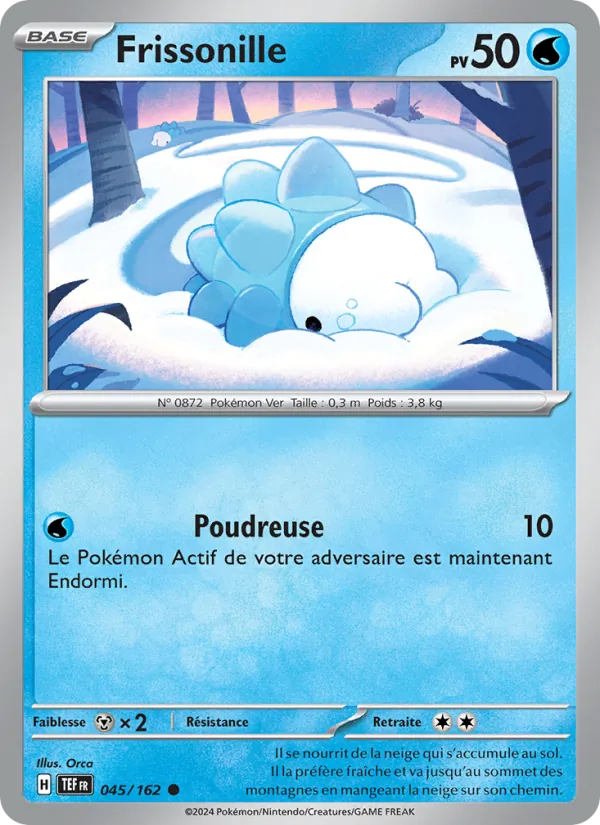 Carte Pokémon Frissonille de l'extension Forces Temporelles