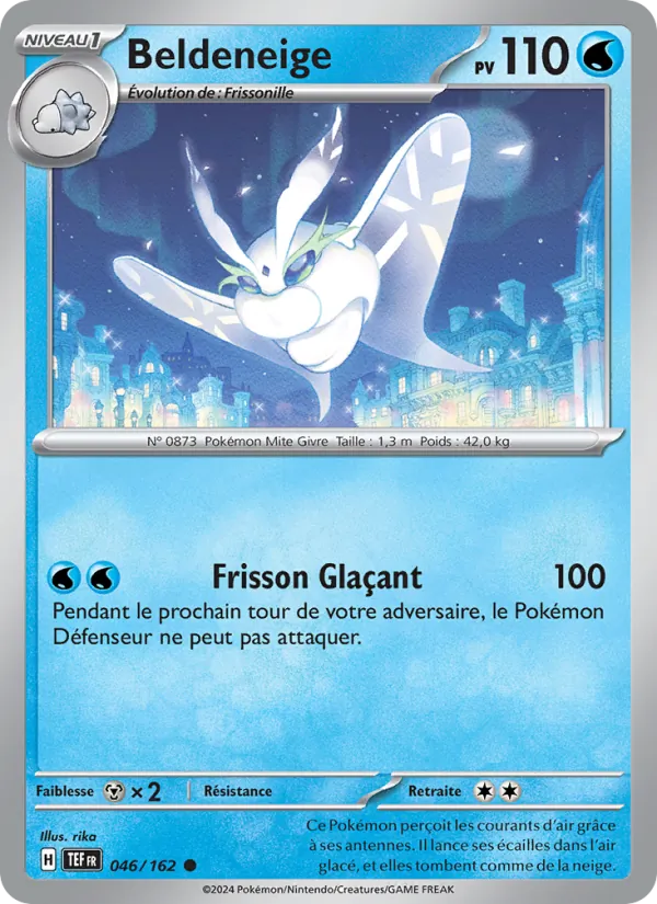 Carte Pokémon Beldeneige de l'extension Forces Temporelles