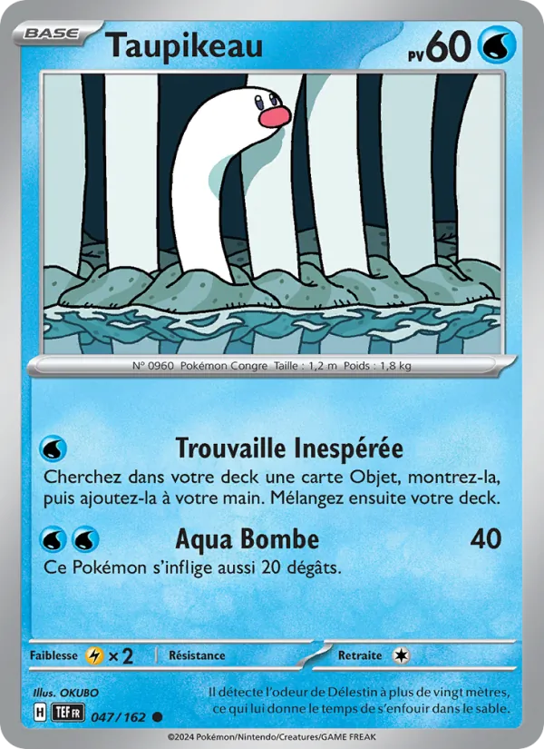 Carte Pokémon Taupikeau de l'extension Forces Temporelles