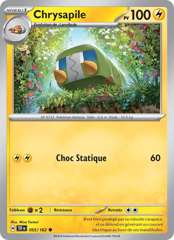 Carte Pokémon Chrysapile de l'extension Forces Temporelles
