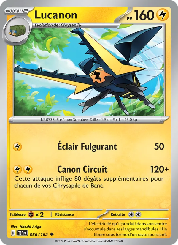 Carte Pokémon Lucanon de l'extension Forces Temporelles