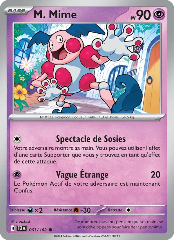 Carte Pokémon M. Mime de l'extension Forces Temporelles