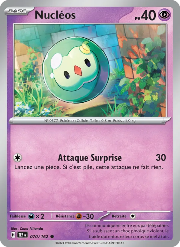 Carte Pokémon Nucléos de l'extension Forces Temporelles