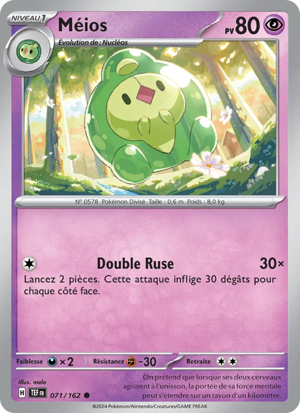 Carte Pokémon Méios de l'extension Forces Temporelles