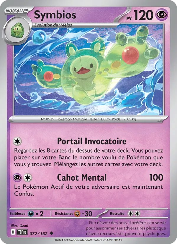 Carte Pokémon Symbios de l'extension Forces Temporelles