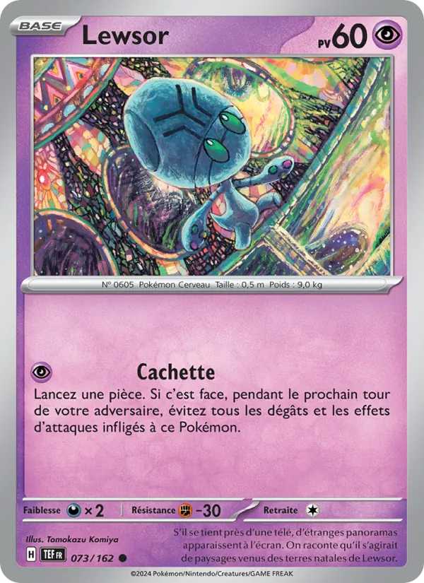 Carte Pokémon Lewsor de l'extension Forces Temporelles