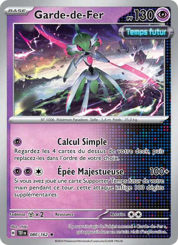 Carte Pokémon Garde-de-Fer de l'extension Forces Temporelles