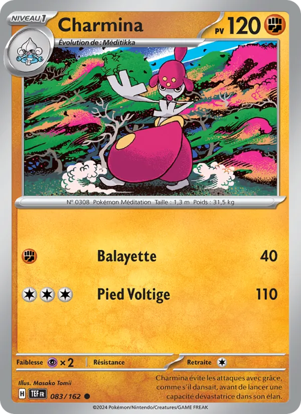 Carte Pokémon Charmina de l'extension Forces Temporelles