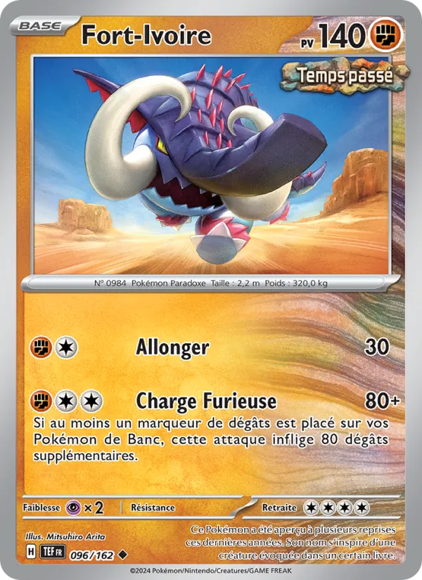 Carte Pokémon Fort-Ivoire de l'extension Forces Temporelles