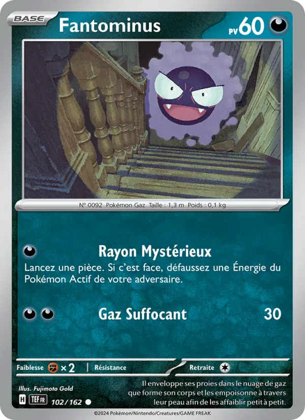 Carte Pokémon Fantominus de l'extension Forces Temporelles