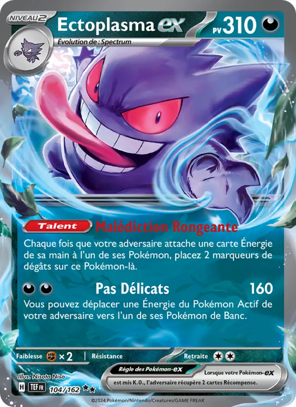 Carte Pokémon Ectoplasma-ex de l'extension Forces Temporelles