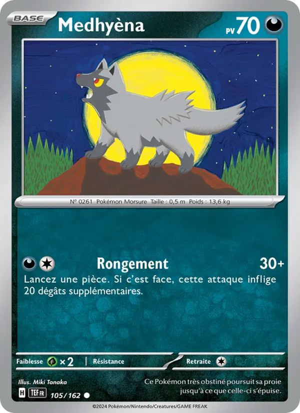 Carte Pokémon Medhyèna de l'extension Forces Temporelles