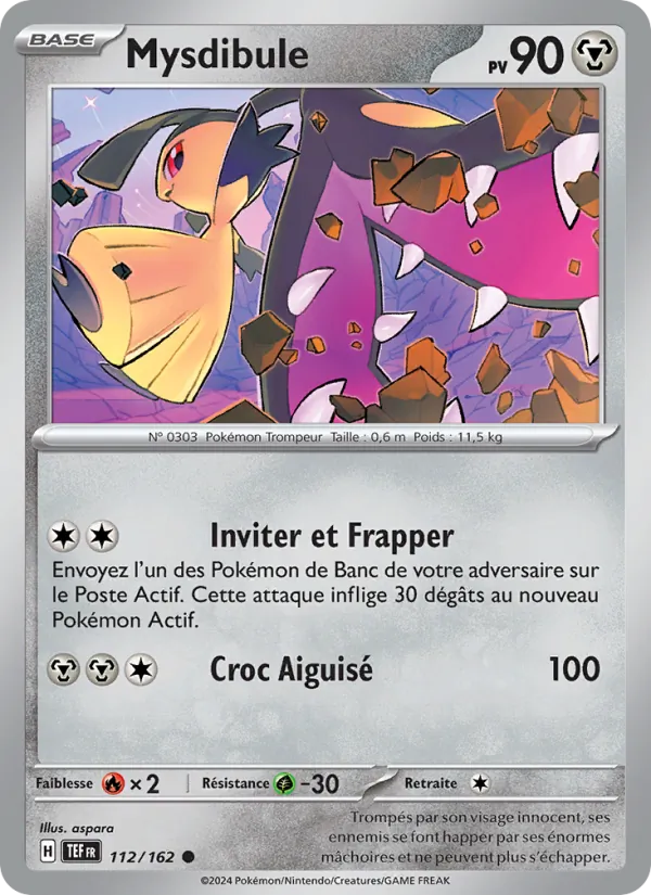 Carte Pokémon Mysdibule de l'extension Forces Temporelles