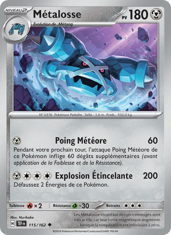 Carte Pokémon Métalosse de l'extension Forces Temporelles