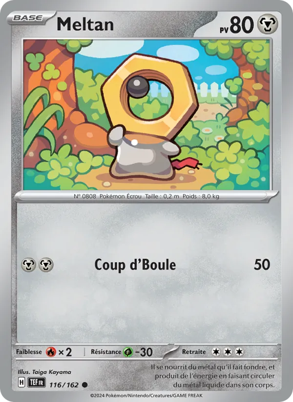 Carte Pokémon Meltan de l'extension Forces Temporelles