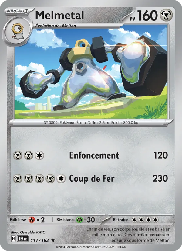 Carte Pokémon Melmetal de l'extension Forces Temporelles
