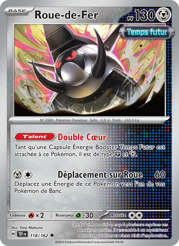 Carte Pokémon Roue-de-Fer de l'extension Forces Temporelles