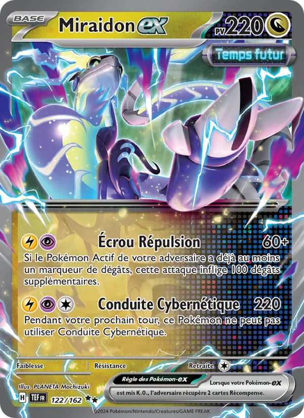 Carte Pokémon Miraidon-ex de l'extension Forces Temporelles