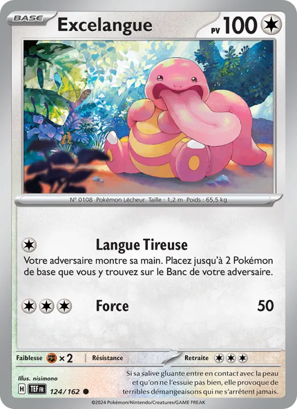 Carte Pokémon Excelangue de l'extension Forces Temporelles