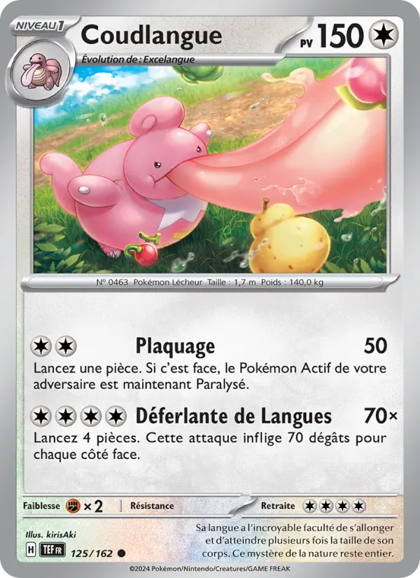 Carte Pokémon Coudlangue de l'extension Forces Temporelles