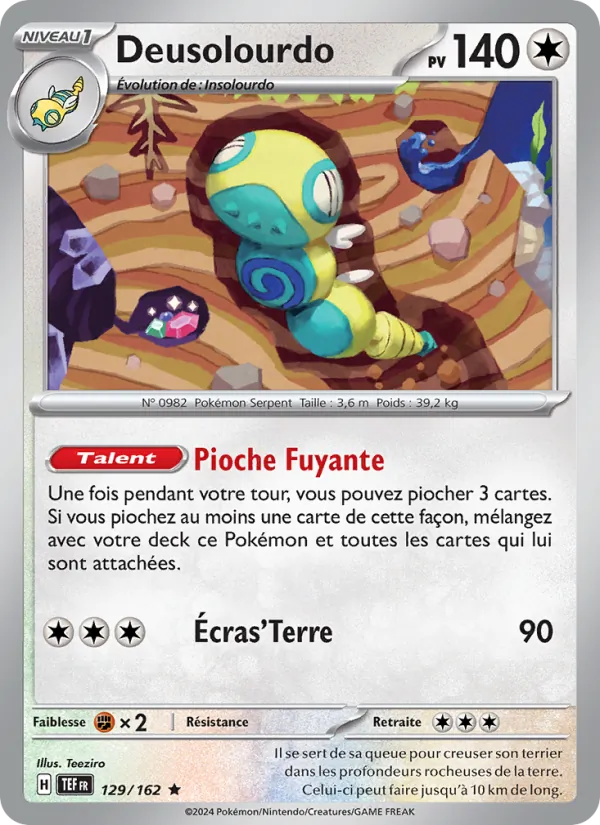 Carte Pokémon Deusolourdo de l'extension Forces Temporelles