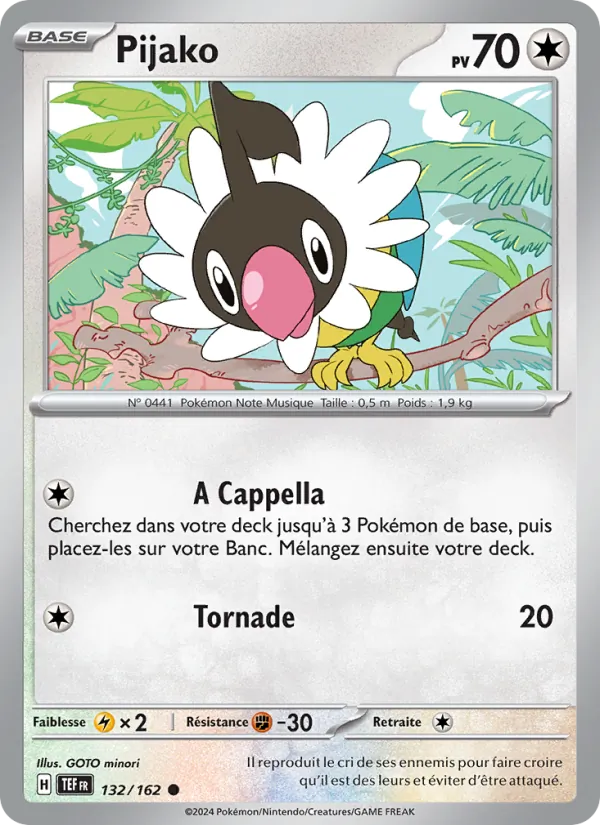 Carte Pokémon Pijako de l'extension Forces Temporelles