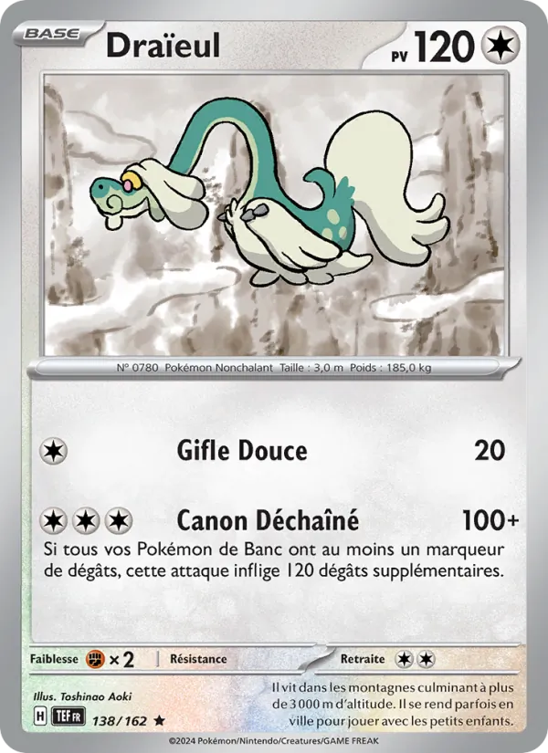Carte Pokémon Draïeul de l'extension Forces Temporelles
