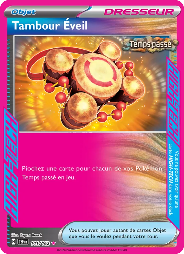 Carte Pokémon Tambour Éveil de l'extension Forces Temporelles