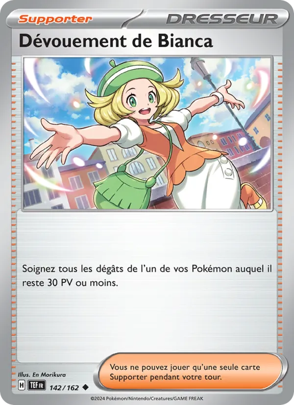 Carte Pokémon Dévouement de Bianca de l'extension Forces Temporelles