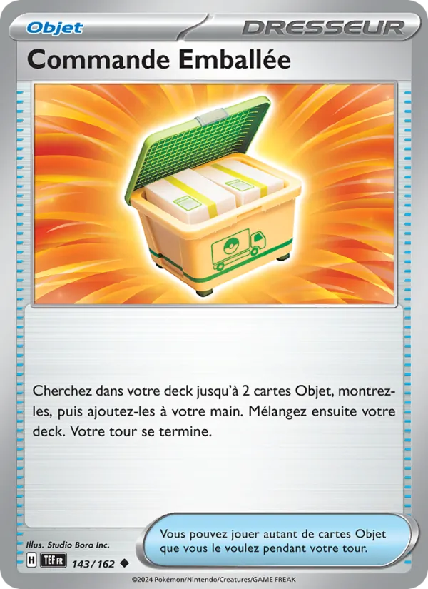 Carte Pokémon Commande Emballée de l'extension Forces Temporelles