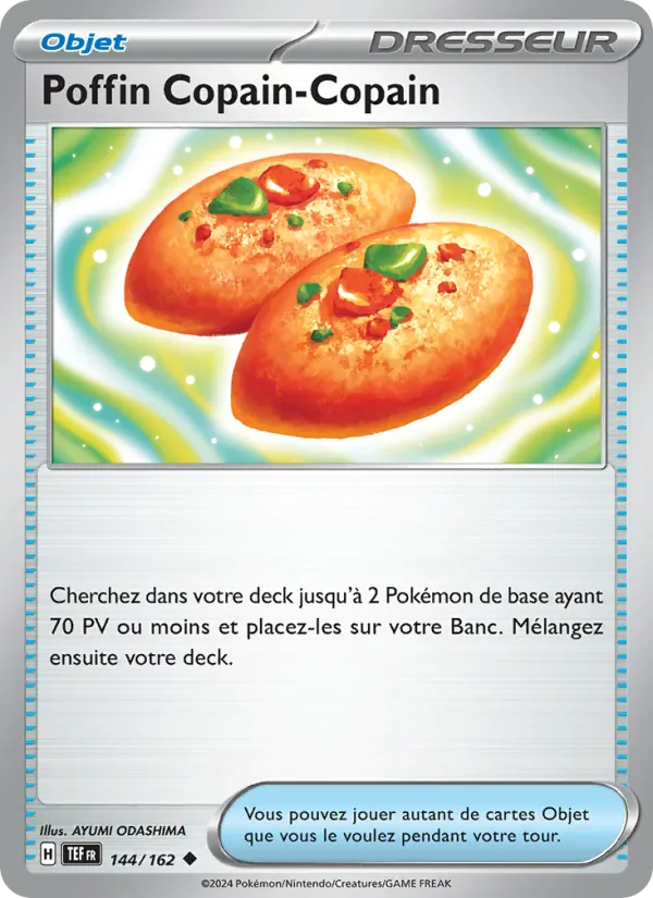 Carte Pokémon Poffin Copain-Copain de l'extension Forces Temporelles