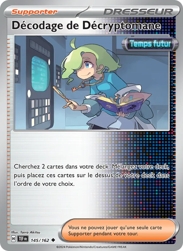 Carte Pokémon Décodage de Décryptomane de l'extension Forces Temporelles