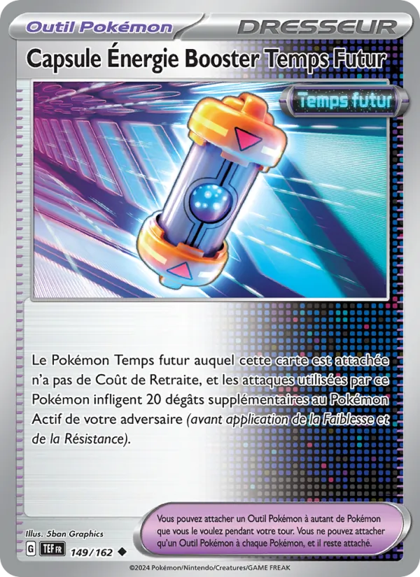 Carte Pokémon Capsule Énergie Booster Temps Futur de l'extension Forces Temporelles