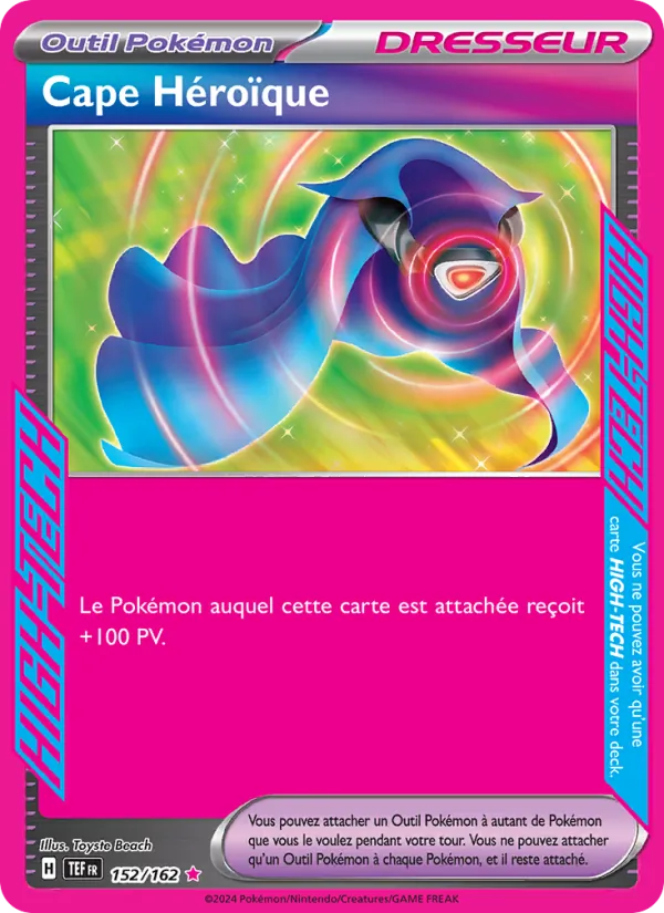 Carte Pokémon Cape Héroïque de l'extension Forces Temporelles