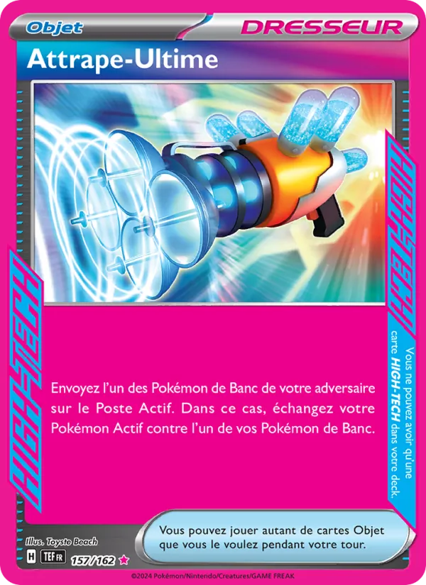 Carte Pokémon Attrape-Ultime de l'extension Forces Temporelles