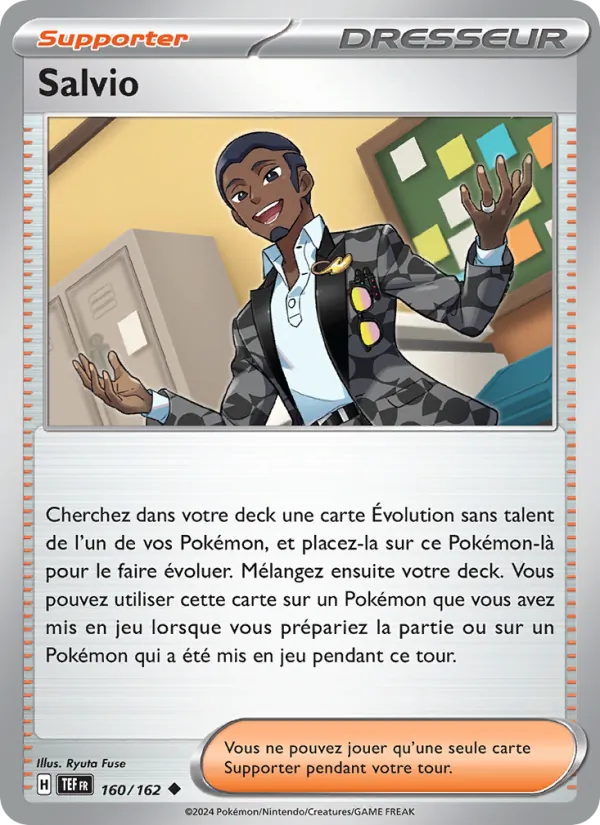 Carte Pokémon Salvio de l'extension Forces Temporelles