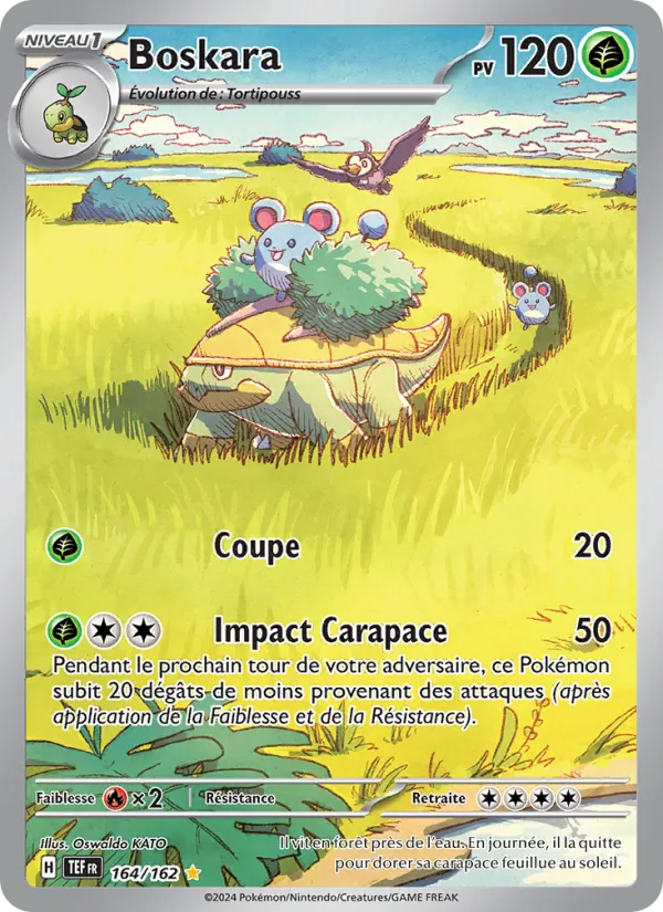 Carte Pokémon Boskara de l'extension Forces Temporelles
