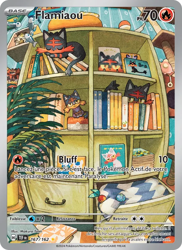Carte Pokémon Flamiaou de l'extension Forces Temporelles