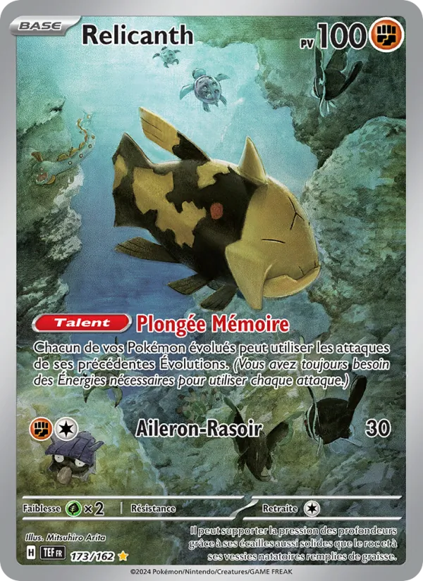 Carte Pokémon Relicanth de l'extension Forces Temporelles