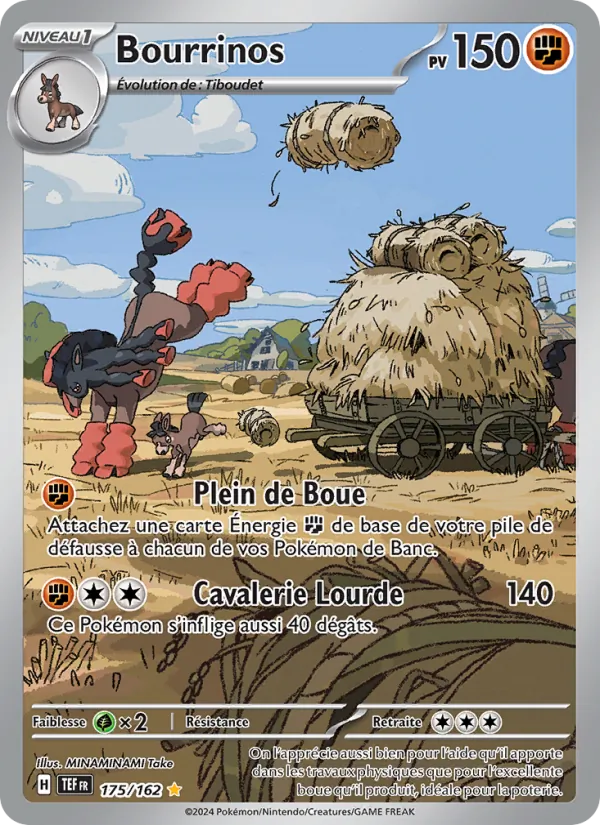 Carte Pokémon Bourrinos de l'extension Forces Temporelles
