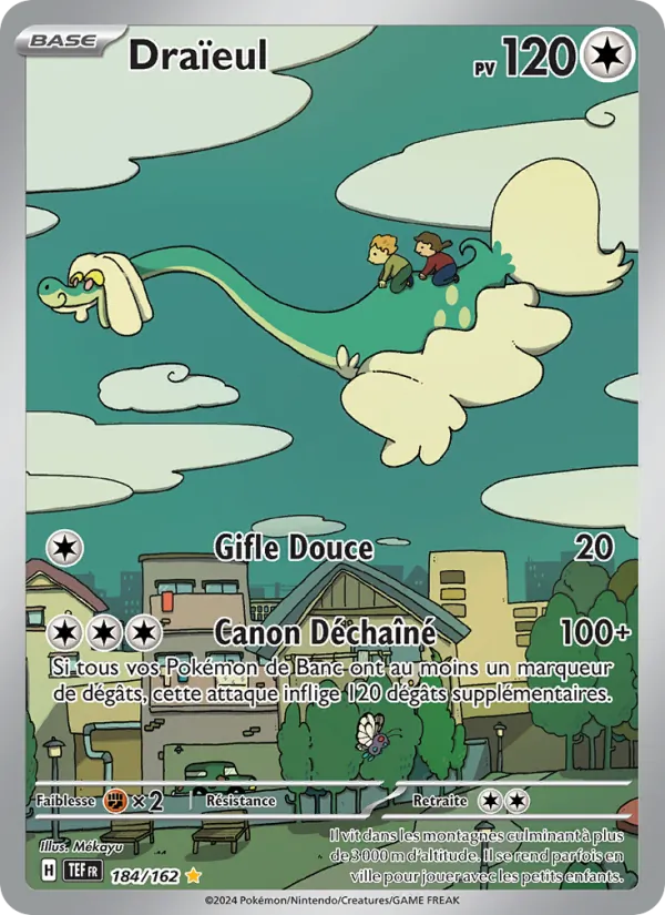 Carte Pokémon Draïeul de l'extension Forces Temporelles
