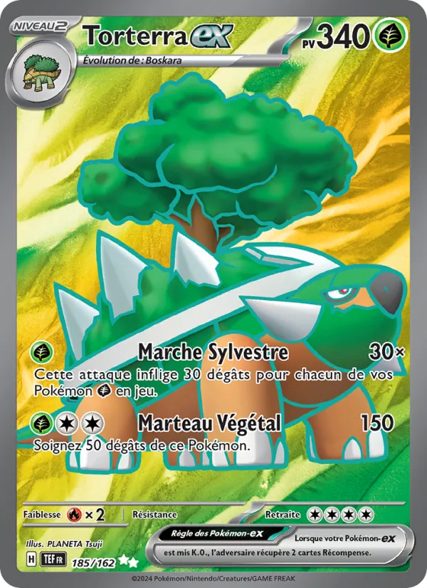 Carte Pokémon Torterra-ex de l'extension Forces Temporelles