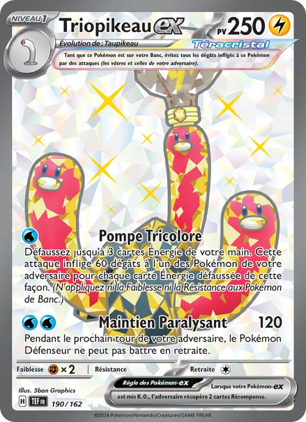 Carte Pokémon Triopikeau-ex de l'extension Forces Temporelles