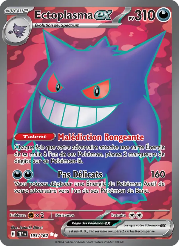 Carte Pokémon Ectoplasma-ex de l'extension Forces Temporelles