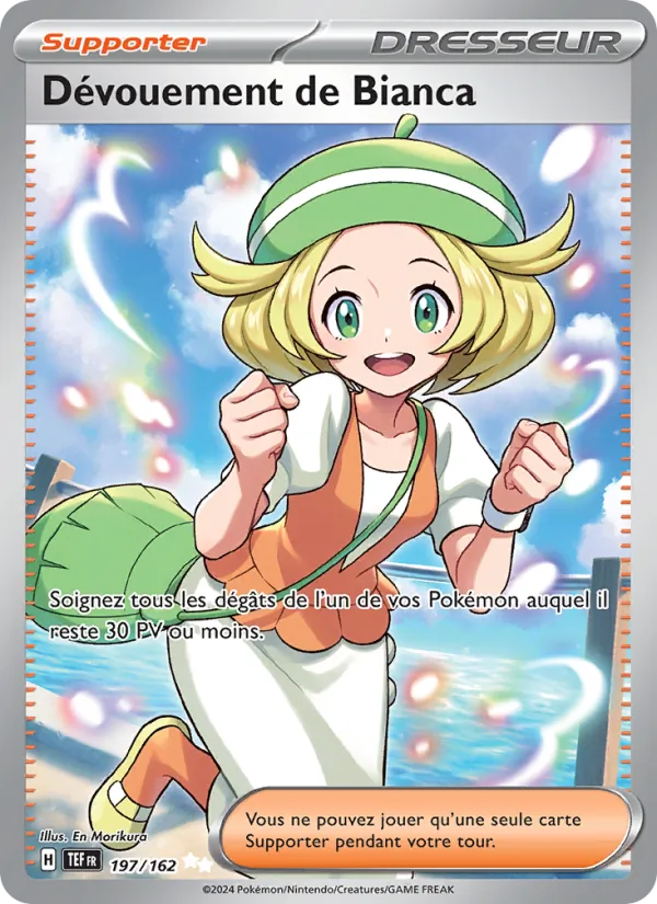 Carte Pokémon Dévouement de Bianca de l'extension Forces Temporelles